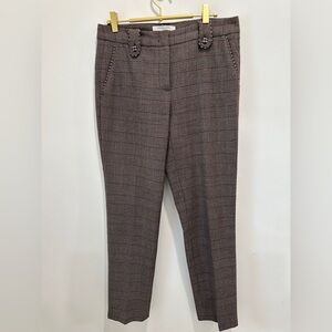 Gerard deral Plaid Trousers with Belt Loops size 38.